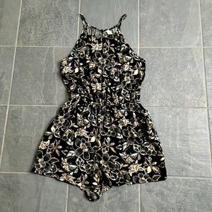 Worn once, Old navy flower halter style romper